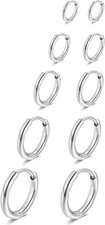 Hypoallergenic Surgical Steel Earrings Sets for Sensitive Ears Lightweight Small