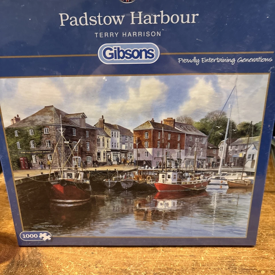 Gibsons 1000 Piece Jigsaw Puzzle Padstow Harbour New & Sealed free post U.K.  - Image 4 of 4