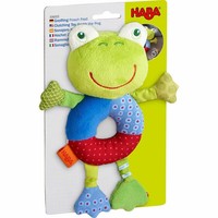 Haba Greifling Frosch Fredi, Greifspielzeug, Rassel, Spielzeug, Ab 6 Monaten