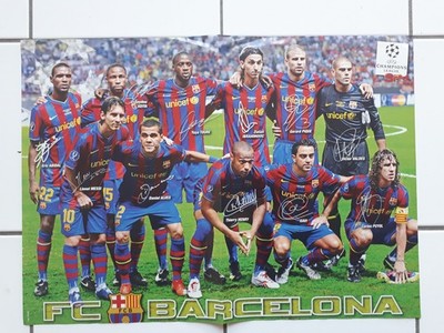 Bravo Sport POSTER Lionel Messi FC. Barcelona Carles Puyol Xavi Fußball
