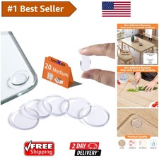 Invisible Non-Slip Pads for Glass Tops - 20PCS 3/4 Inch Eco-Friendly Bumpers