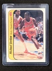 1986 Fleer Michael Jordan Sticker Rookie Card Raw - INCREDIBLE CENTERING - READ
