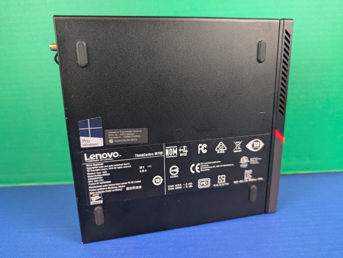 Lenovo ThinkCentre M700 Tiny PC Desktop Intel i3 16GB RAM 256GB