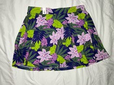 The Children's Place Girls XXL 16 Skort Purple Green Pink Floral Stretch Knit