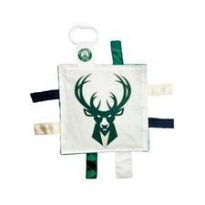The Learning Lovey Milwaukee Bucks Baby 8x8  Tag Toy - NBA Baby, Green