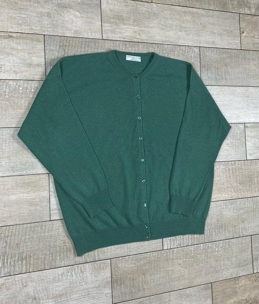 Women Johnstons of Elgin Sweater Green Cashmere 44