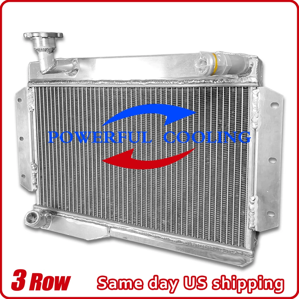 Radiador de aluminio para 1963-1968 MG MGB GT/ROADSTER/BASE 64 1965 1966 1967 2 filas Foto 3 de 4