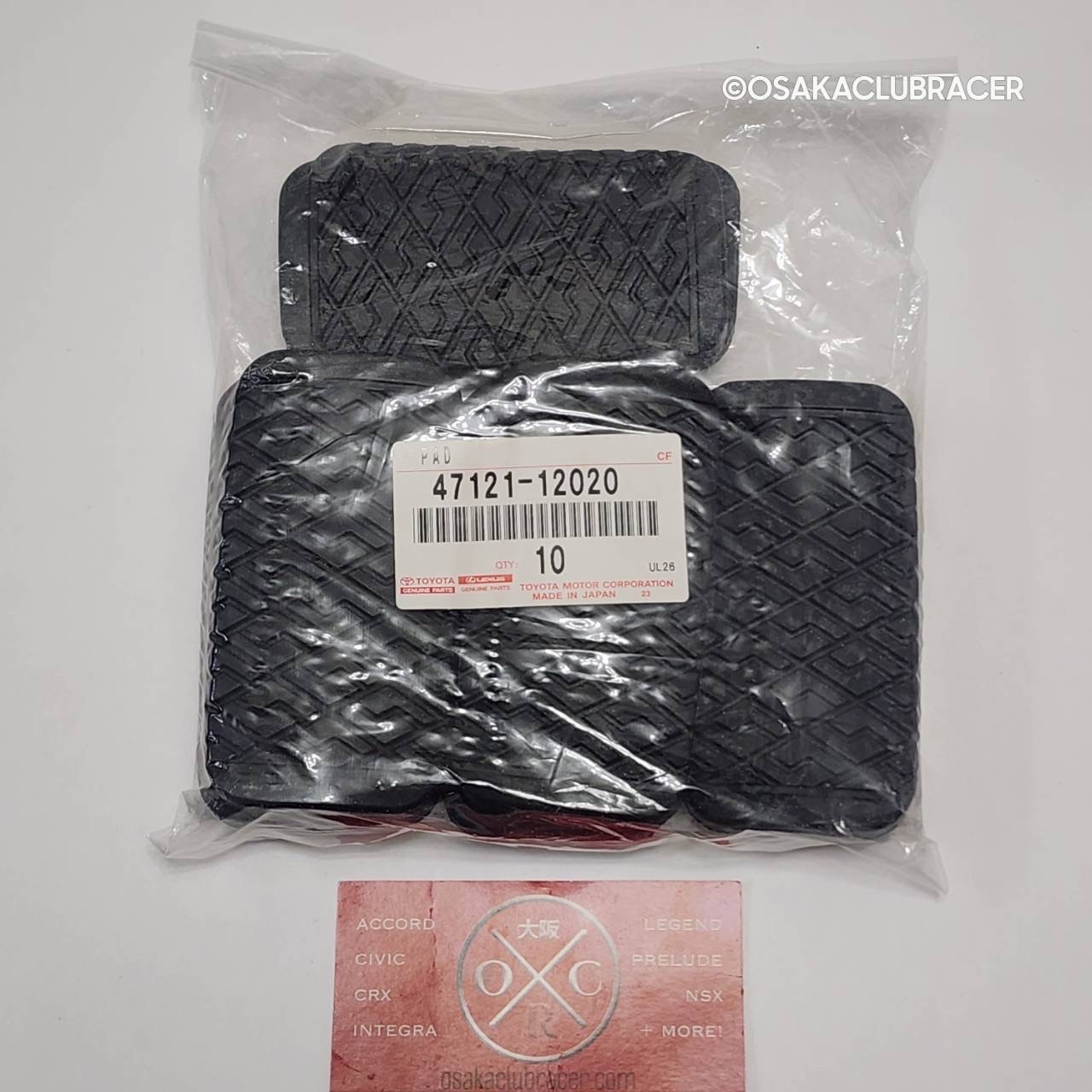 Genuine OEM Toyota Brake Pedal Pad 47121-12020 75-08 Corolla 80-99 Tercel NEW OE