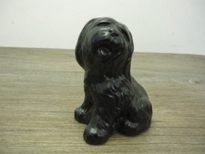 Vintage Old English Sheepdog Figurine Ornament Handcrafted From Welsh Slate