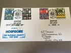 GB STAMPS RARE FIRST DAY COVER 1982 TEXTILES OFFICIAL EXETER HOSPISCARE
