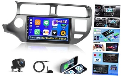 [4+64G] Android 13 Car Stereo for Kia Rio 2012 2013 2014, 9 Inch Touchscreen 