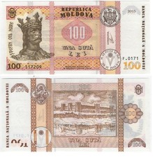 Moldova - 100 Lei 2015 / 2020 UNC P. 25(2) Lemberg-Zp