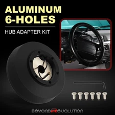 For 1992-1997 Ford F150 F250 F350 JDM 6 Bolt Hole Steering Wheel Hub Adapter Kit