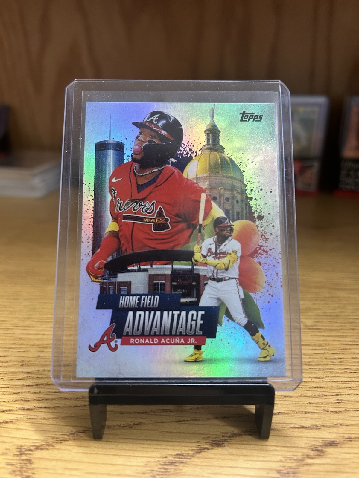 2025 Topps Series 1 Ronald Acuna Jr. Home Field Advantage Case Hit Braves #HA-2