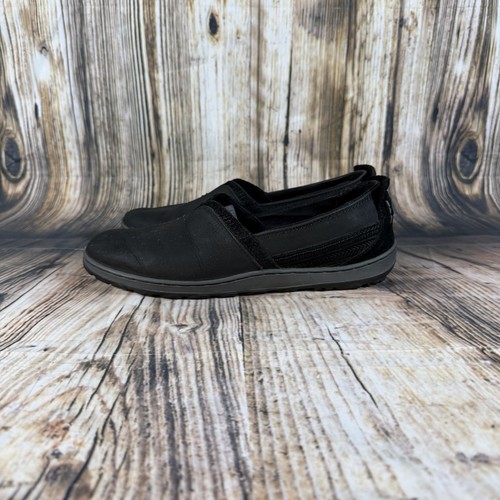 Merrell Select Grip Black Leather Slip On Shoes Womens Sz 9.5 Comfort Quality