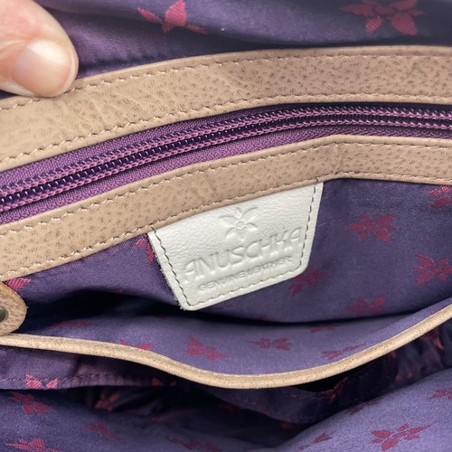 Anuschka Handtasche handbemalt Schwanentanz Leder wandelbar Hobo Zubehör Etikett - Bild 13 von 19