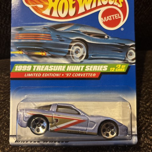 Hot Wheels Treasure Hunt 97 Corvette Factory New Vintage 1999 TH series - Picture 2 of 3