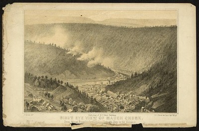 Mount Pisgah,Mauch Chunk,Lehigh Gap,James Fuller Queen,Pennsylvania,PA,1855