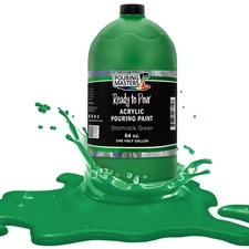 Pouring Masters Shamrock Green 64-Ounce Bottle Water-Based Acrylic Pouring Paint