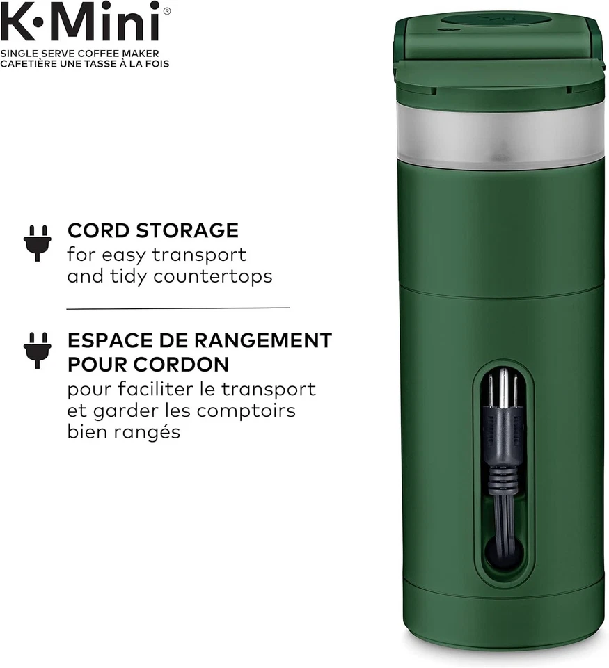 Keurig K-Mini Single Serve K-Cup Pod Coffee Maker, Evergreen - Image 2 of 4