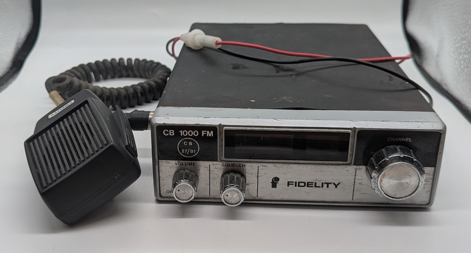 Fidelity CB 1000 FM CB Radio Transceiver w/ Mic Untested Spares Repair (S&R)