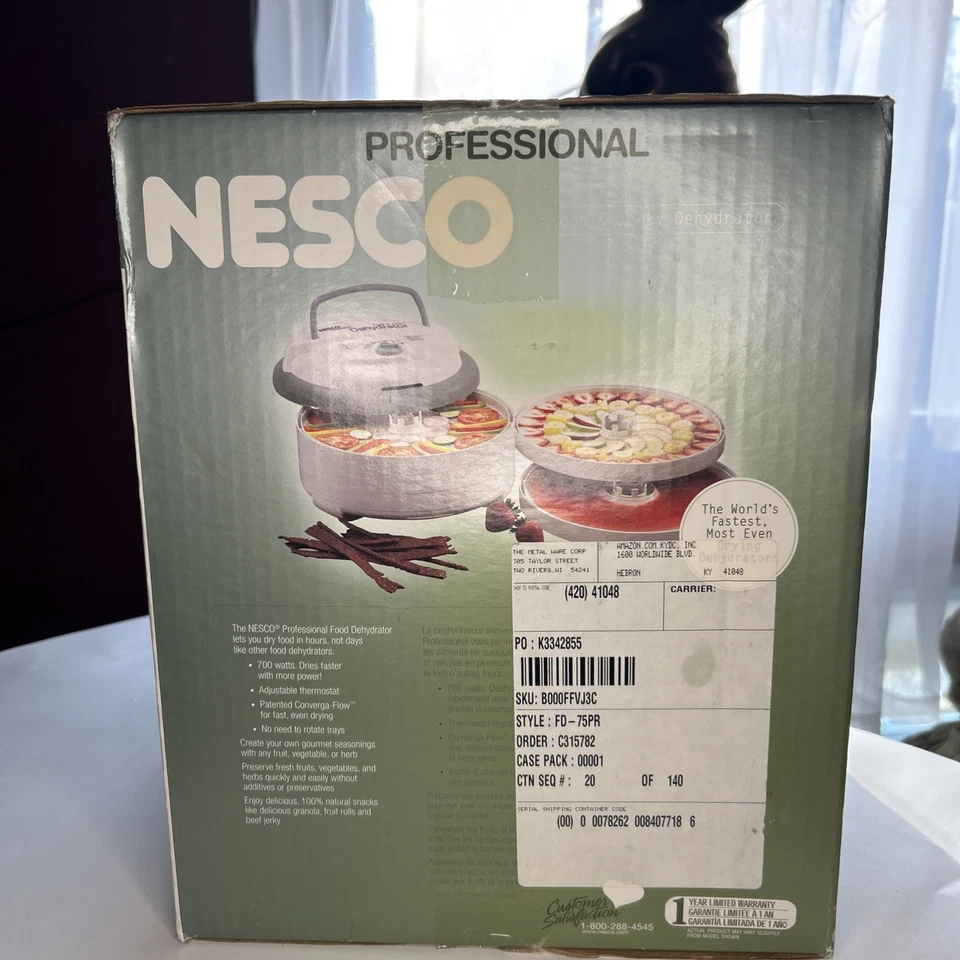 Дегидратор для пищевых продуктов NESCO FD-75PR на 5 лотков - серый - Изображение 4 из 4