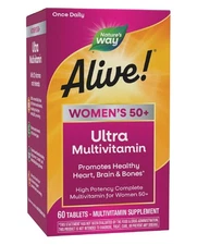 Nature’s Way Alive! Vitamins for Women 50 Plus, Complete Multivitamin,60 Tablets
