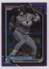 2024 Bowman Chrome Prospects Purple Refractor /250 Brock Vradenburg #BCP-62 2qw