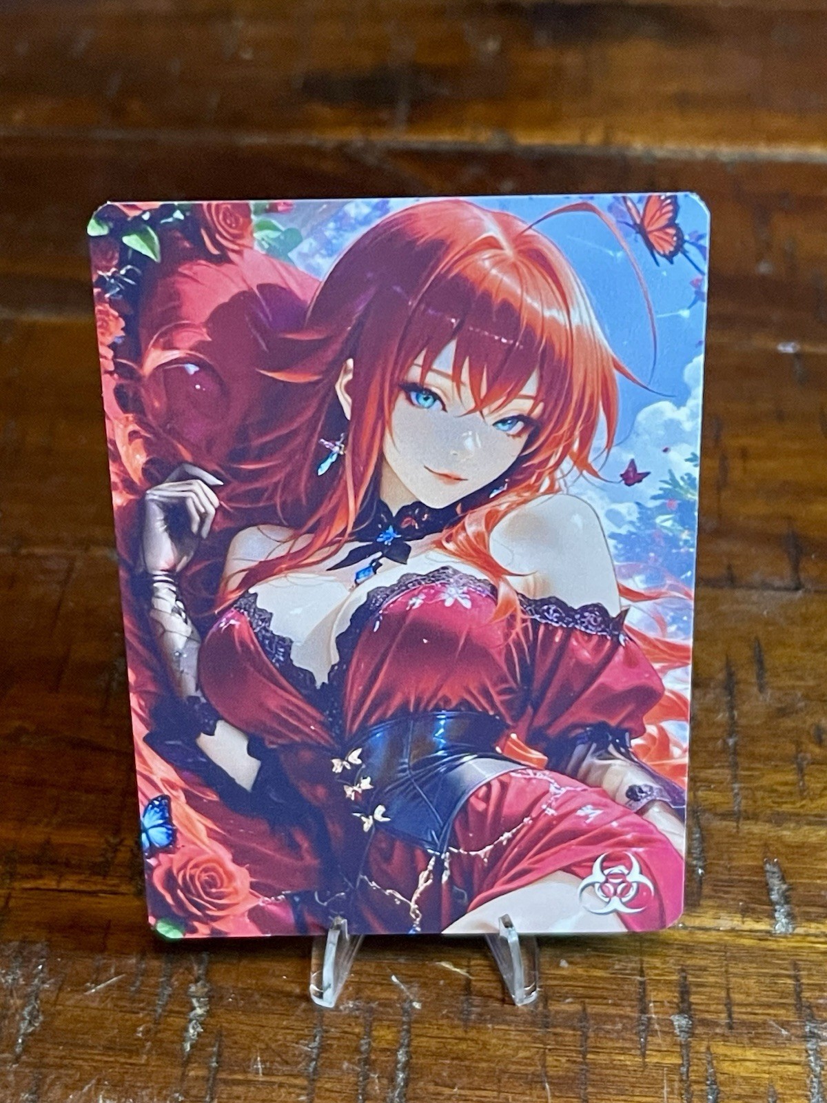 🌶️ Rias Gremory (High School DxD) Toxic Waifu Custom Card Spicy READ PICS!