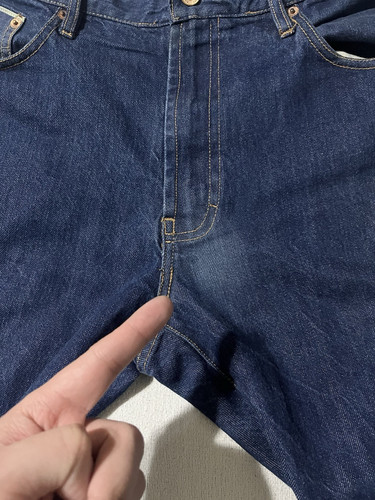 Jeans de mezclilla Taylor Stitch para hombre 34x28 con ribete democrático y cremallera sku01 - Imagen 7 de 13
