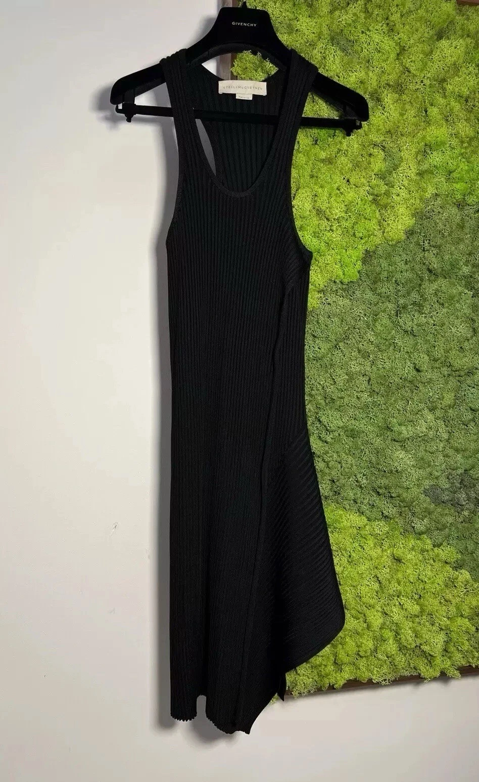 Stella McCartney — Stella McCartney  Ribbed Asymmetric Tank Dress Size 36 UK 6 RRP £1010 NEW