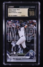 Aaron Judge 2025 Topps Now Off-Season #OS8 (CGC 10 | Pristine Black Label)