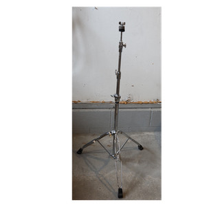 Double Braced Cymbal Stand Silver Metal Height Adjustable Tripod Boom