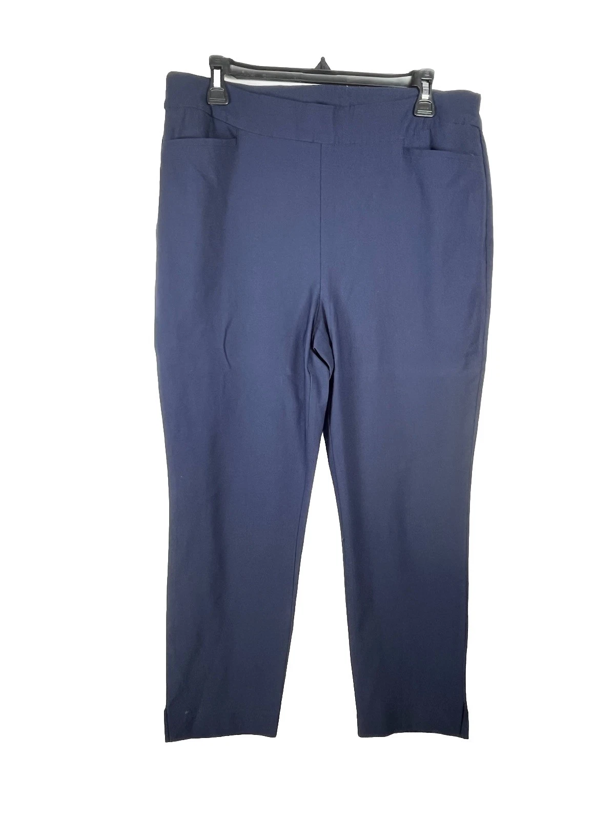 Chicos Women’s Large 2 Navy Blue Crop Pants