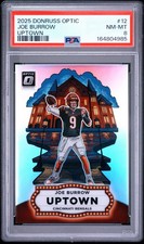 2025 Panini Donruss Optic - Uptowns Joe Burrow #12 PSA 8