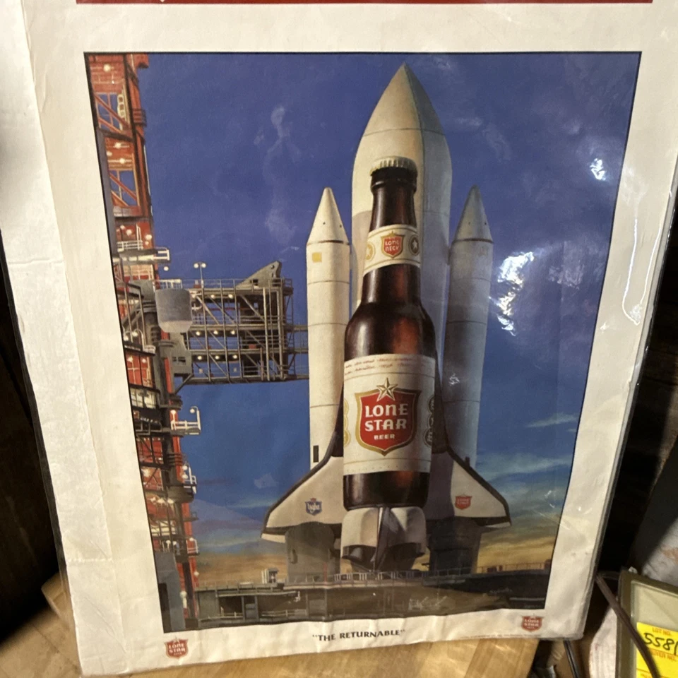 cerveza estrella solitaria la cerveza nacional de texas el cartel retornable Foto 3 de 4