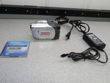 Sony Handycam DCR-DVD105 Compact DVD-RW Camcorder w/Charger Tested