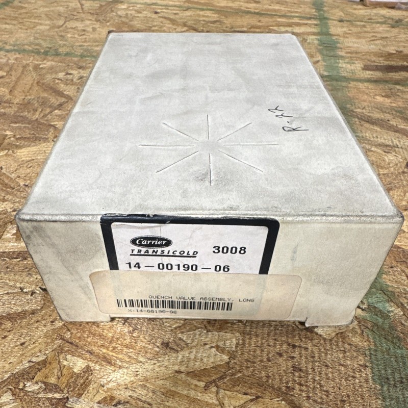 Carrier Transicold Quench Valve Assembly (Long) with part number 14-00190-06.