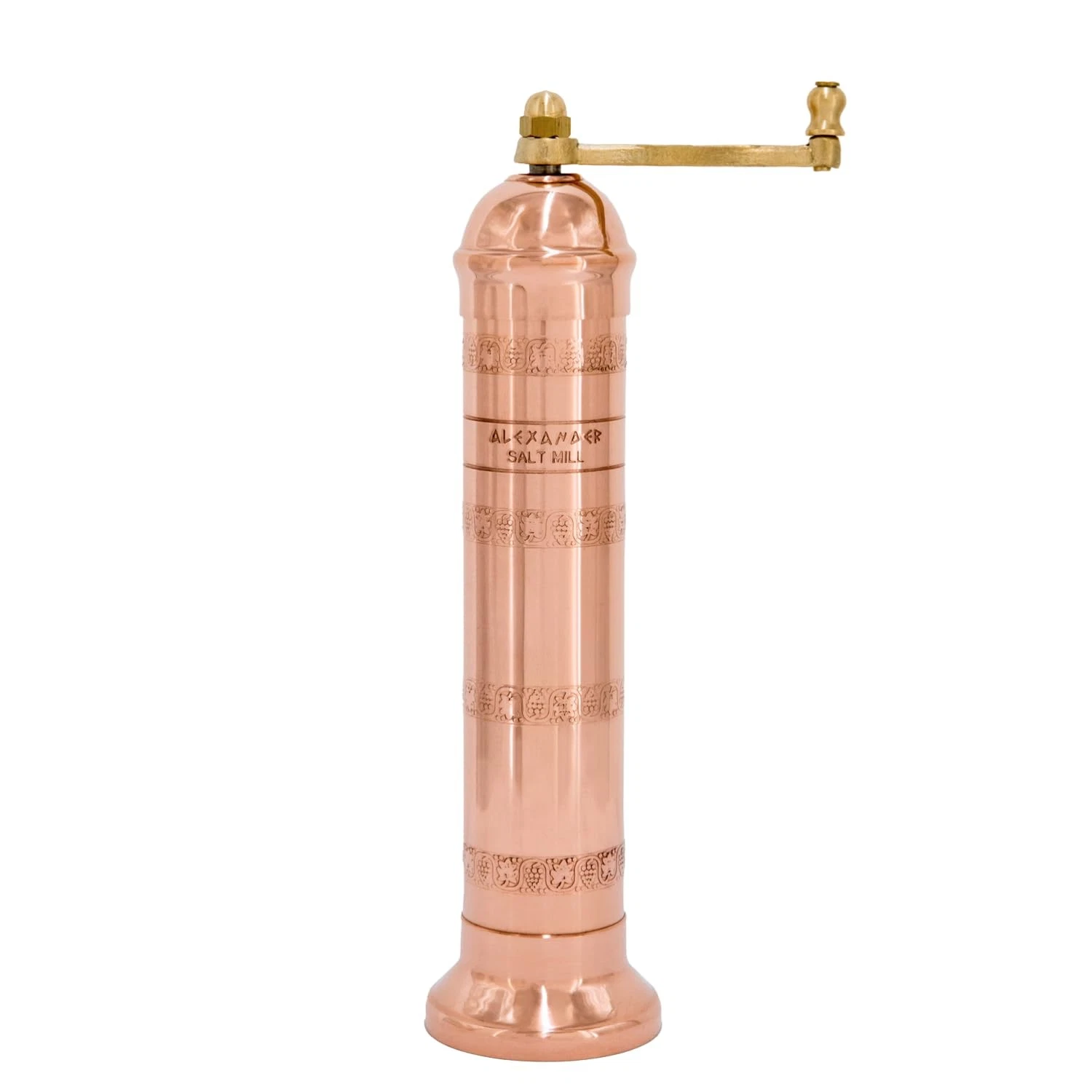 9 Inch Copper Salt Mill Grinder Artisan Design For Enhanced Flavor And Aroma