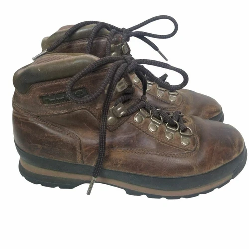 Stivali da trekking Timberland donna 7M marroni vera pelle euro escursionista stringati 95310
