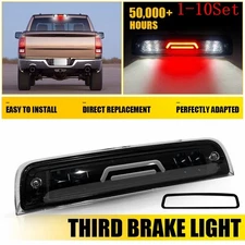 For 09-18 DODGE RAM 1500 3500 CLEAR LED THIRD 3RD BRAKE LIGHT CARGO LAMP 1-10Set