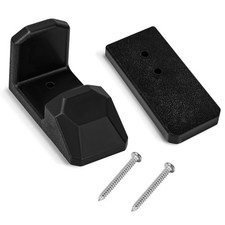 Pontoon Boat Floor-Mounted Gate Stopper for Secure Door Positioning, Black