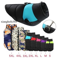 Cappotto per Cani Impermeabile con Imbracatura Giacca Impermeabile Invernale Zip Cappotti Pet Hole Caldo