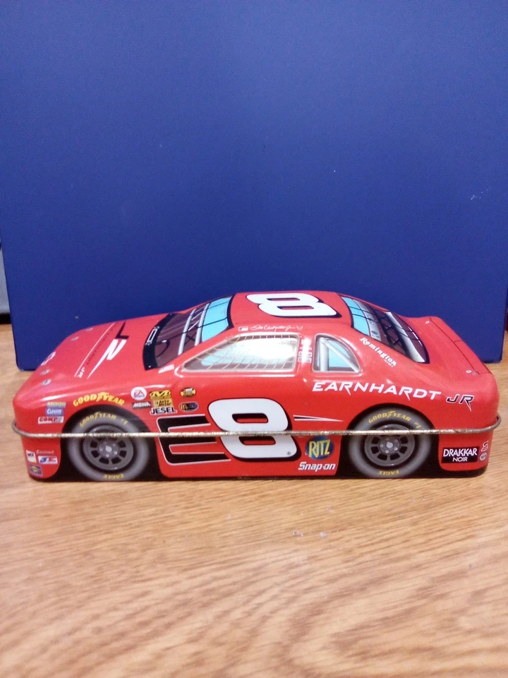 Caja de almacenamiento de coche de hojalata vintage Dale Earnhardt Jr #8 NASCAR 2006 ((bin w) Foto 2 de 4