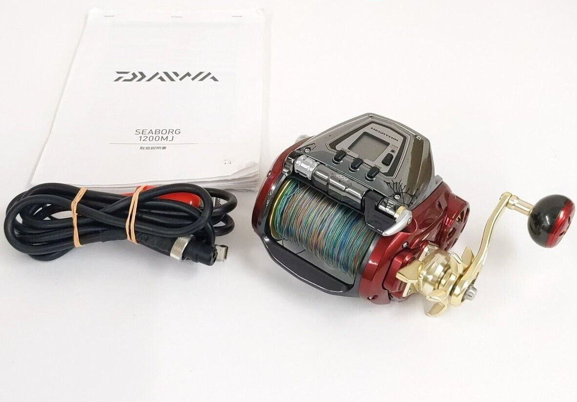 Used Daiwa SEABORG 1200MJ SB1200MJ Electric Power Assist Reel From