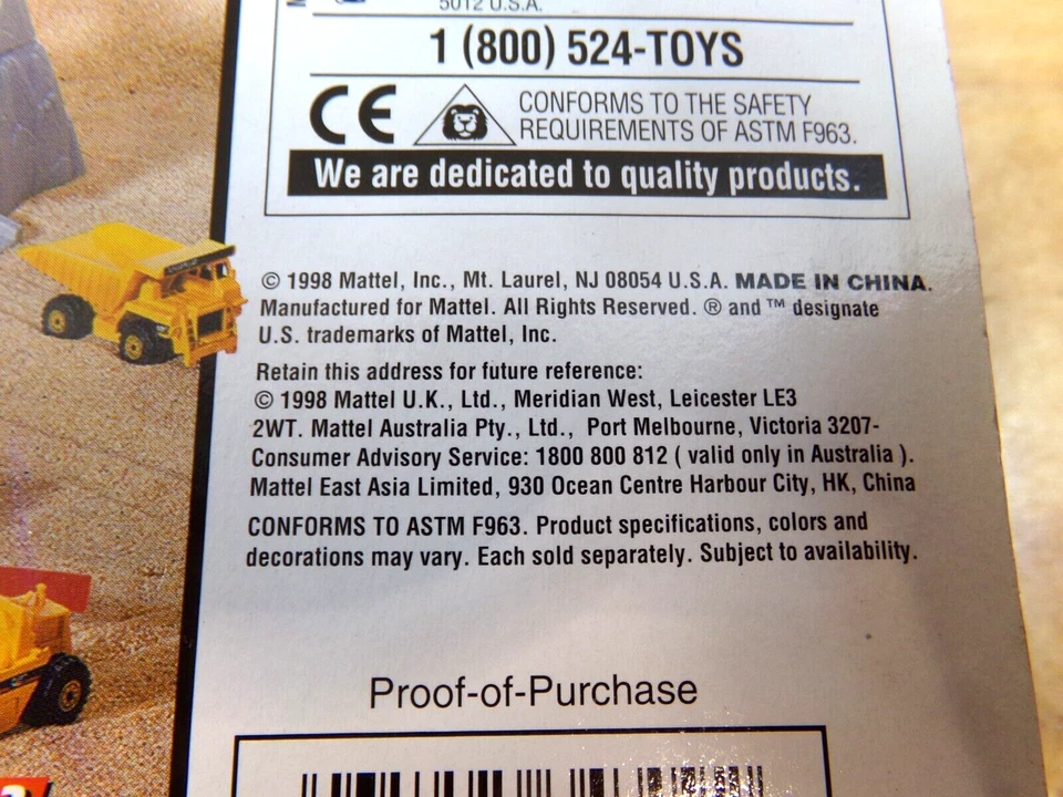 Matchbox 1998 Dirt Machines 34309 Field Shaper CAT Tractor and Wagon - Image 4 of 4