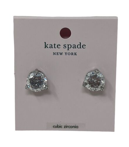 Kate Spade Gold Plated Silver Rise And Shine Cubic Zirconia Stud Earrings $39 - Picture 1 of 3