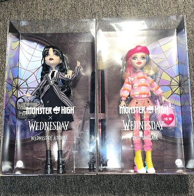 Monster High Wednesday Addams & Enid Sinclair Limited Edition Dolls , Lot of 2
