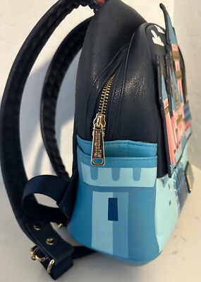 HTF Rare Loungefly Sleeping Beauty Castle Mini Backpack USED  display picture 3