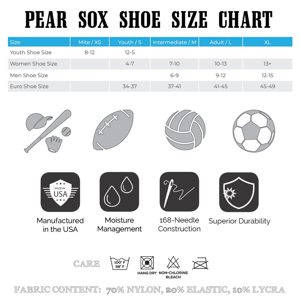 Calcetines de béisbol, softbol, fútbol americano OTC a rayas - azul marino, blanco, azul cielo Foto 3 de 4